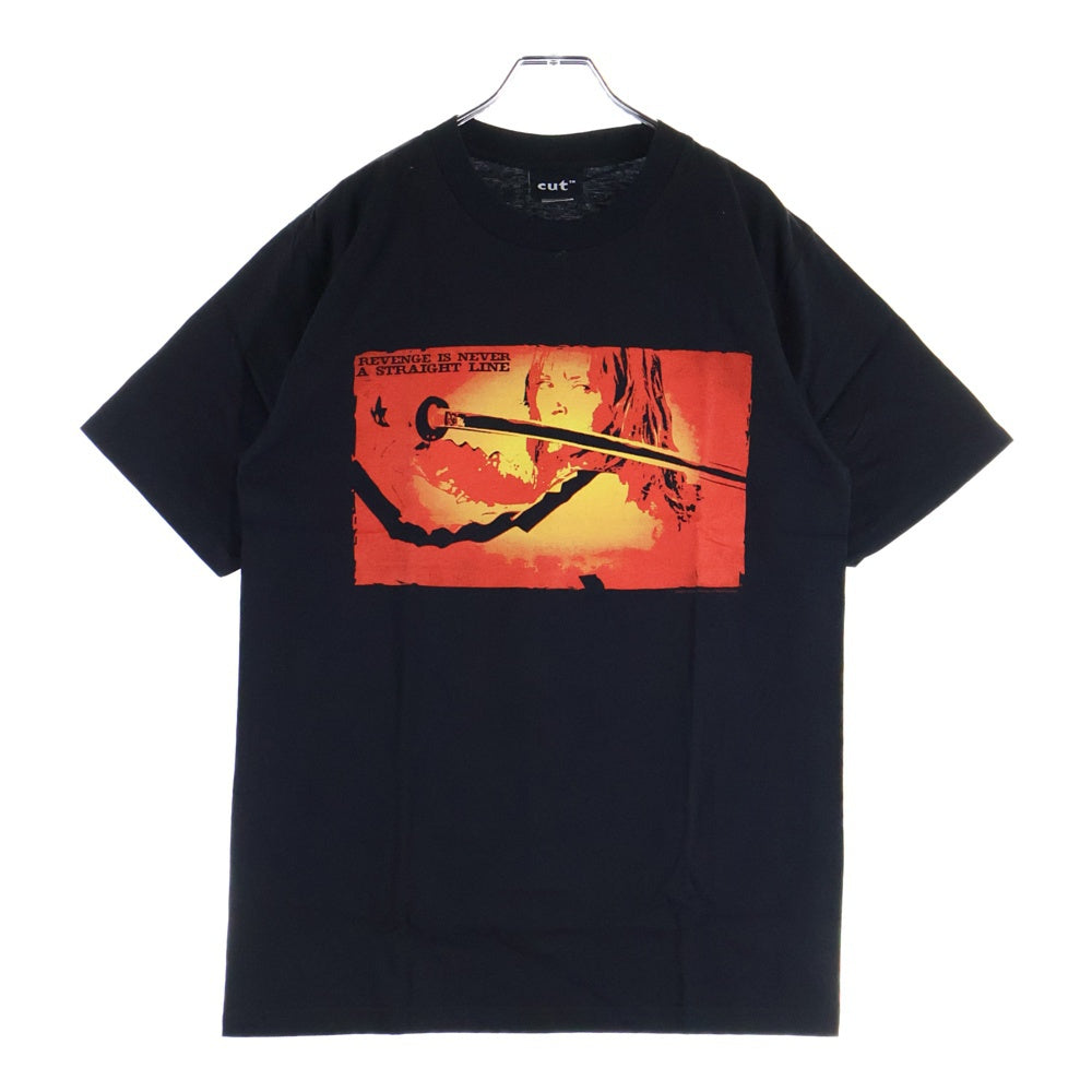 VINTAGE(ヴィンテージ) 00S VINTAGE KILL BILL REVENGE IS NEVER A STRAIGHT LINE 2003 CUT キルビル リベンジイズネヴァーアストレイトライン 両面プリント ムービー半袖Tシャツ