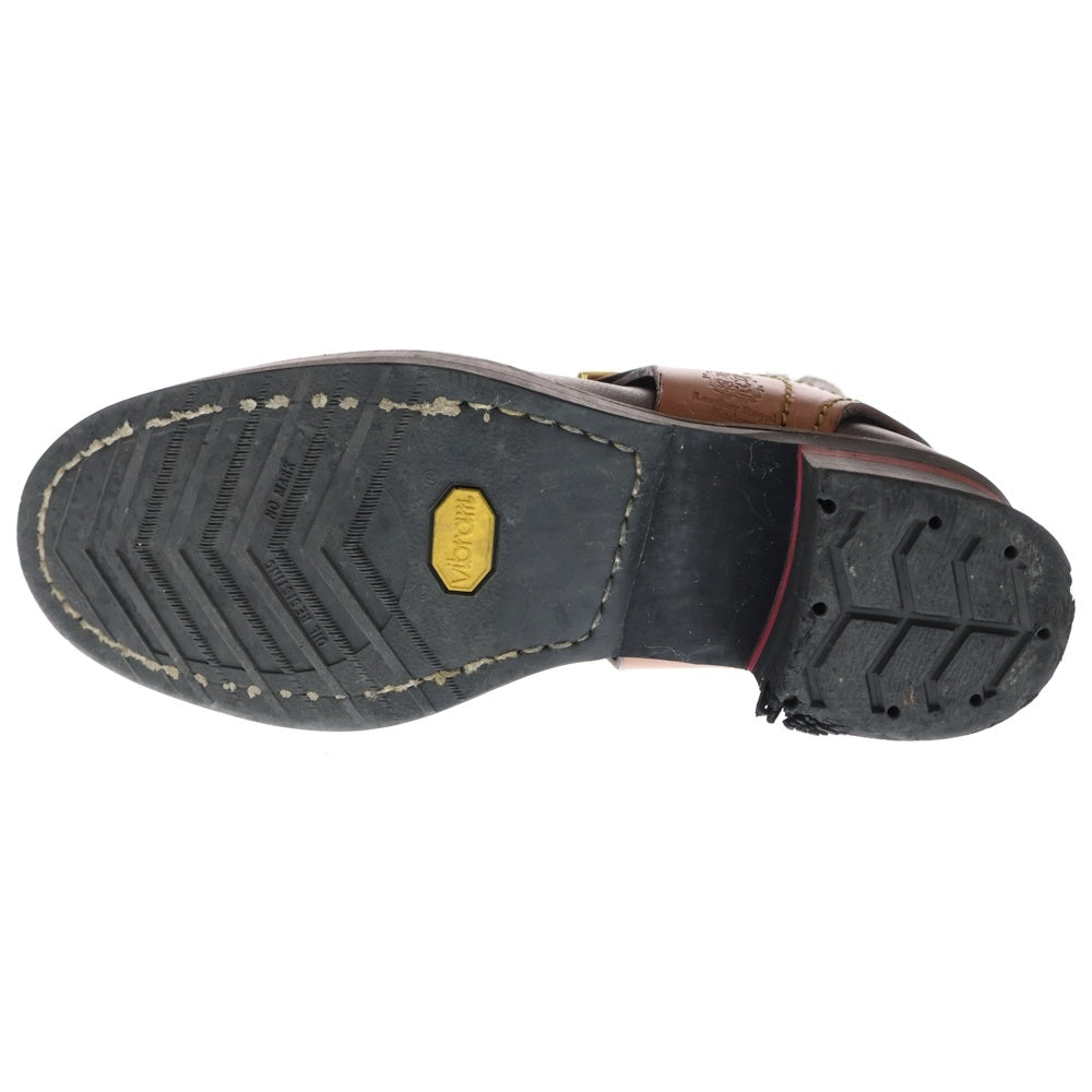 KADOYA(カドヤ) RIDE CHELSEA ライドチェルシー サイドゴア レザー ブーツ ブラウン レディース