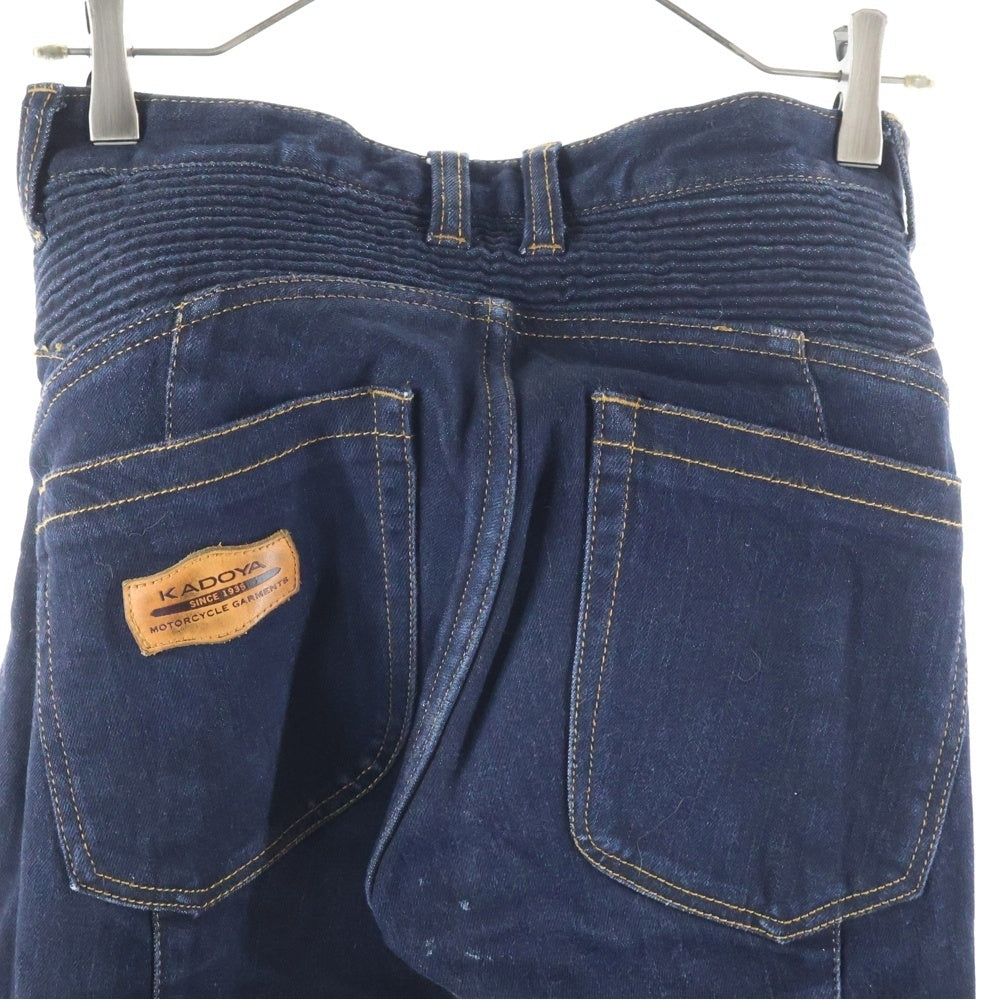 KADOYA(カドヤ) バイカー デニム パンツ インディゴ レディース