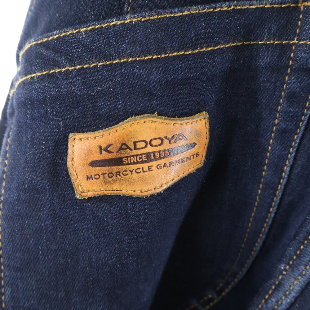 KADOYA(カドヤ) バイカー デニム パンツ インディゴ レディース