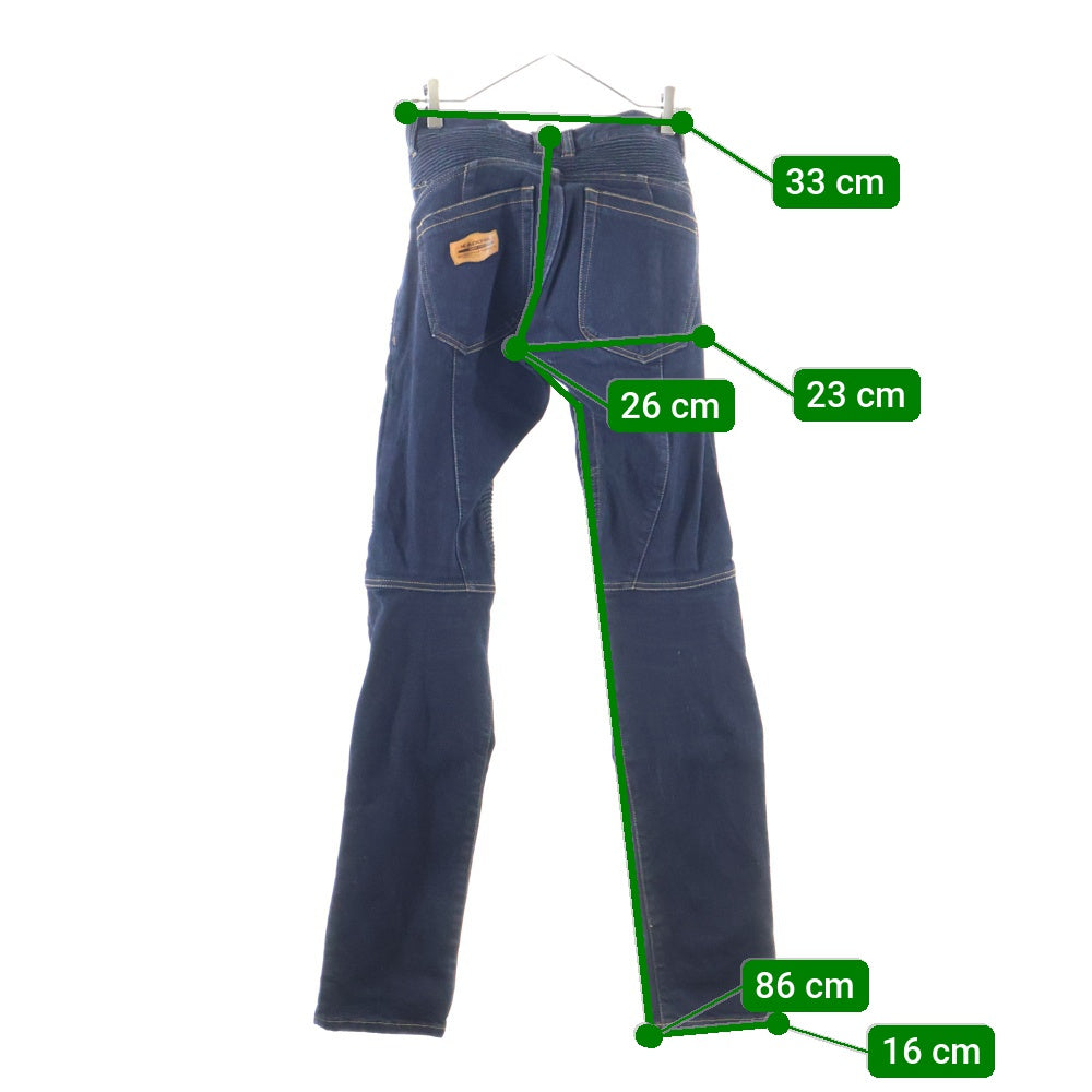 KADOYA(カドヤ) バイカー デニム パンツ インディゴ レディース