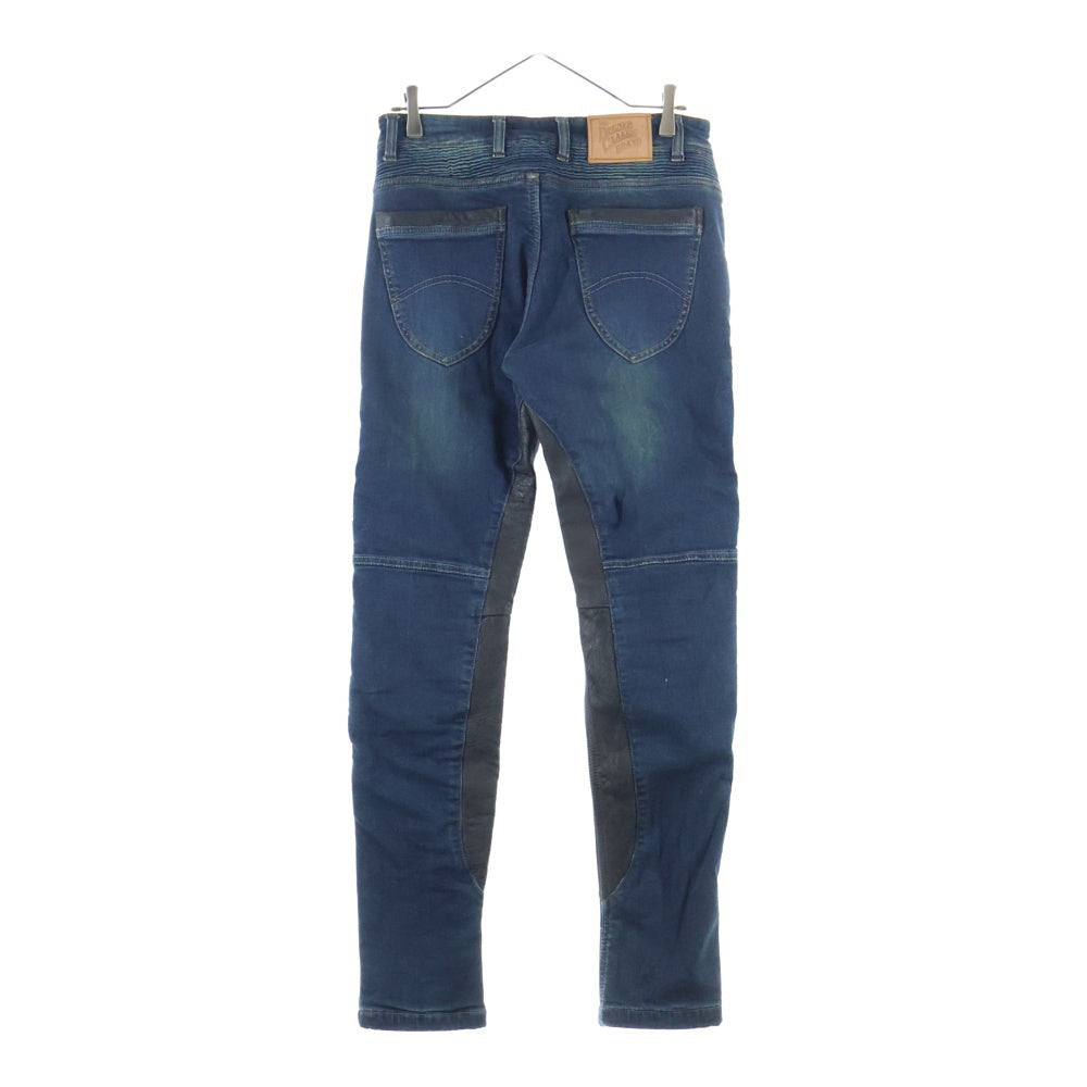 KADOYA(カドヤ) バイカー デニム パンツ インディゴ レディース