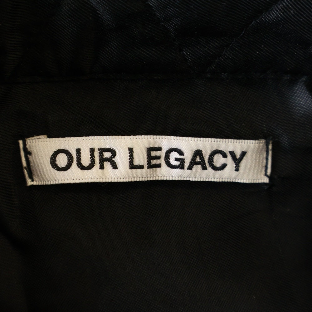 OUR LEGACY(アワーレガシー) BORROWED SHIRT ボロウドシャツ ウールカシミヤ ブラック