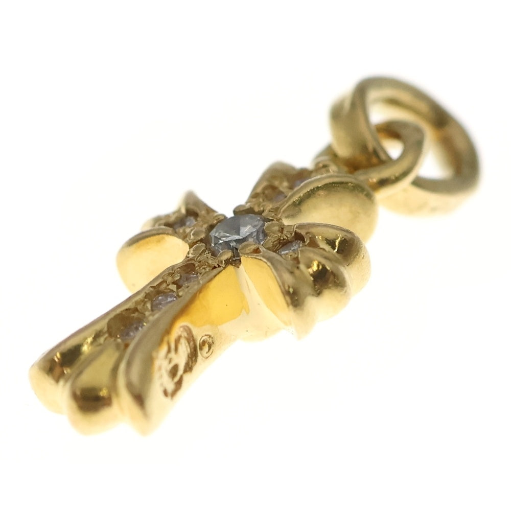 CHROME HEARTS(クロムハーツ) 22K CRS BBYFAT P/DIA ベイビーファットクロス PAVEダイヤ ペンダントトップ ゴールド BCA035