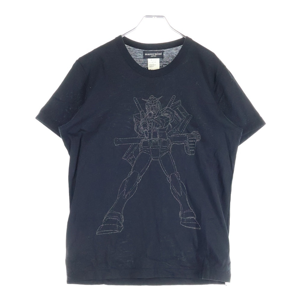 mastermind JAPAN(マスターマインドジャパン) ×GUNDAM ガンダム 日本製 両面グラスビーズ クルーネック 半袖Tシャツ カットソー GMS-TS78-027