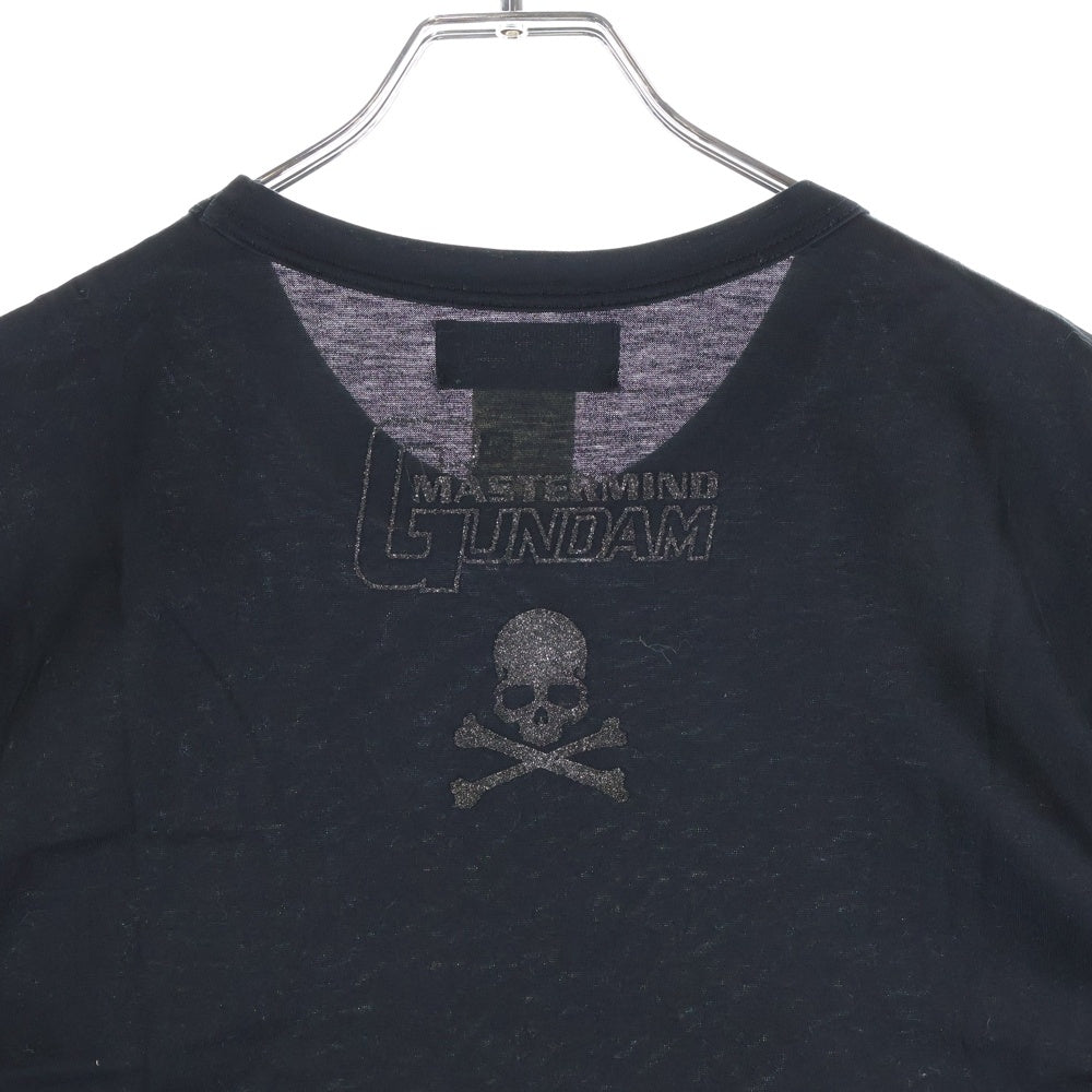mastermind JAPAN(マスターマインドジャパン) ×GUNDAM ガンダム 日本製 両面グラスビーズ クルーネック 半袖Tシャツ カットソー GMS-TS78-027