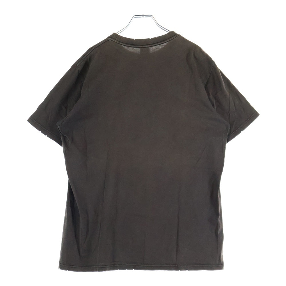 NUMBER (N)INE(ナンバーナイン) 04SS ARCHIVE DREAM BABY DREAM ドリーム期 ドリームベイビードリーム スカルプリント クルーネック 半袖Tシャツ カットソー ブラウン アーカイブ