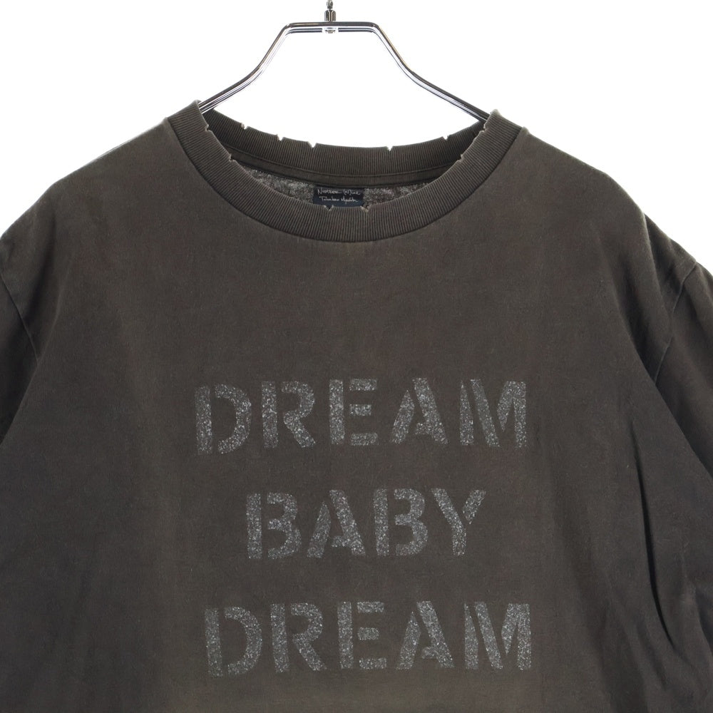 NUMBER (N)INE(ナンバーナイン) 04SS ARCHIVE DREAM BABY DREAM ドリーム期 ドリームベイビードリーム スカルプリント クルーネック 半袖Tシャツ カットソー ブラウン アーカイブ