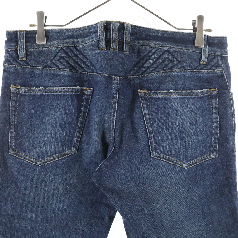 BALMAIN(バルマン) コットンストレッチ バイカーデニムパンツ インディゴ T551-B701
