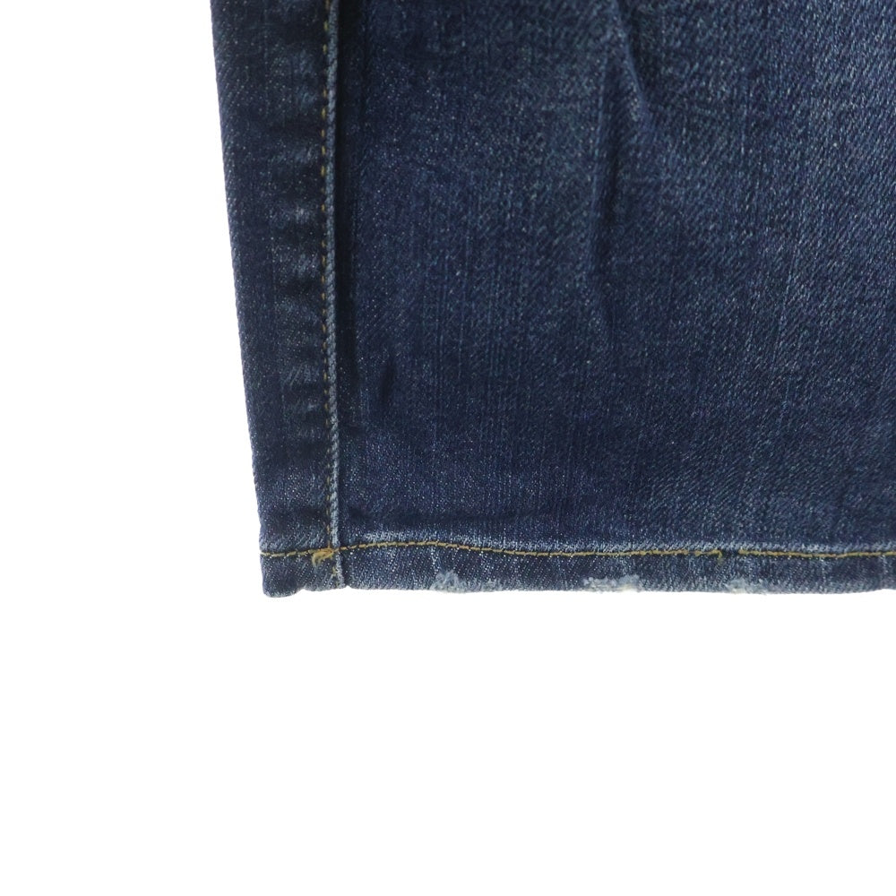 BALMAIN(バルマン) コットンストレッチ バイカーデニムパンツ インディゴ T551-B701