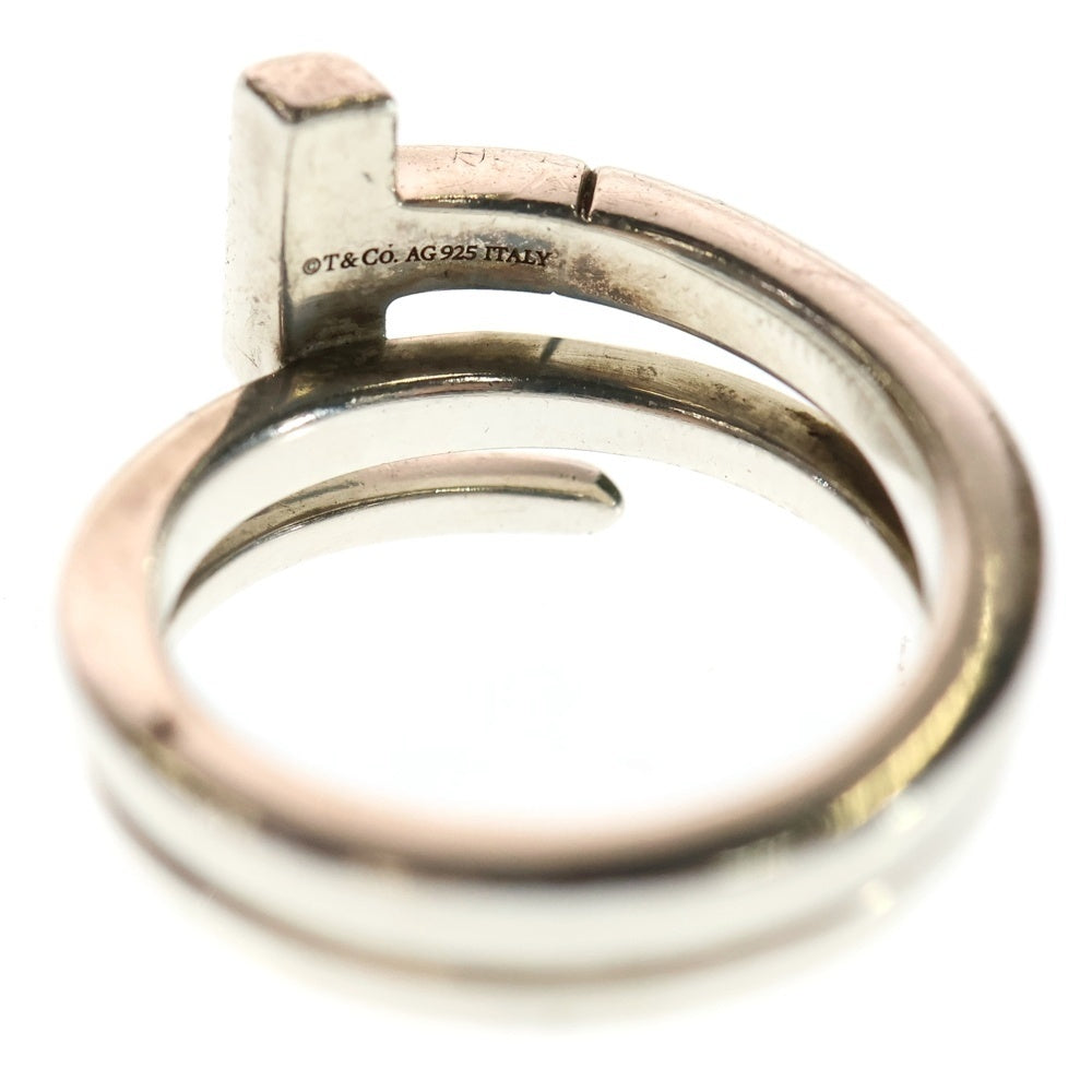 TIFFANY & Co.(ティファニー) Tスクエア ラップ リング シルバー