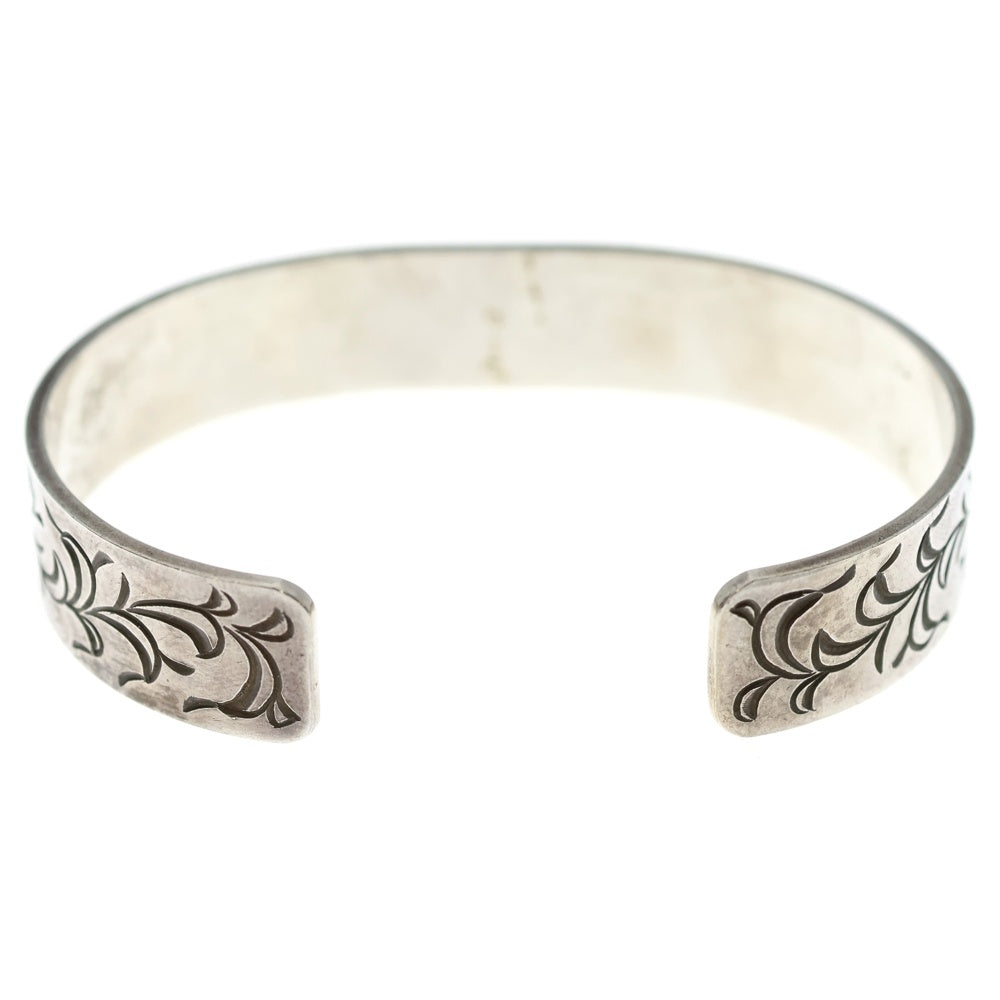 TADY & KING(タディアンドキング) アラベスク 平打ちバングル K18 ロングホーンメタル シルバー/ゴールド