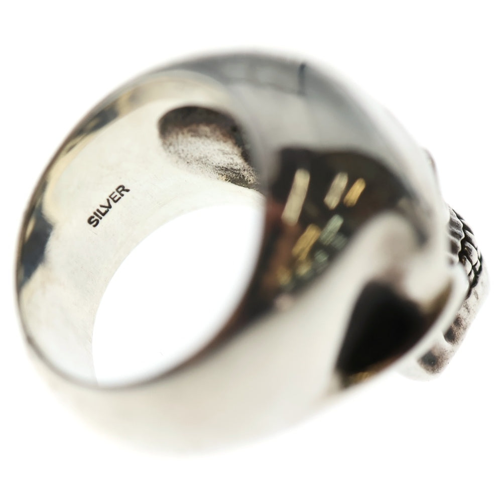 AQUA SILVER(アクアシルバー) SKULL RING プレーン スカル リング シルバー