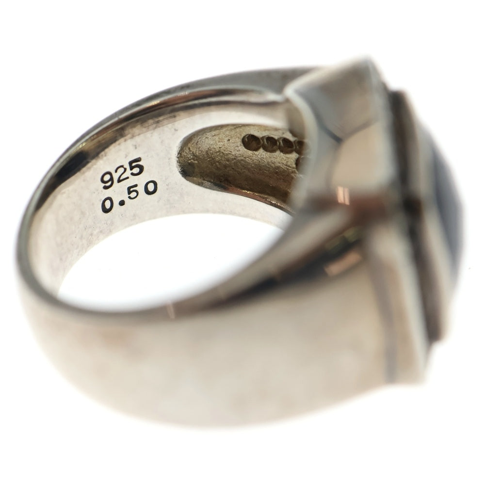 Justin Davis(ジャスティンデイヴィス) M.TS ダイヤモンドトップ リング シルバー/ブラック SRJ152