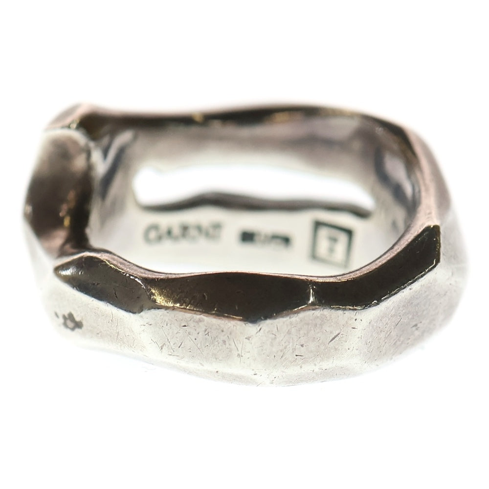 GARNI(ガルニ) ロゴ刻印 クロッケリー リング シルバー