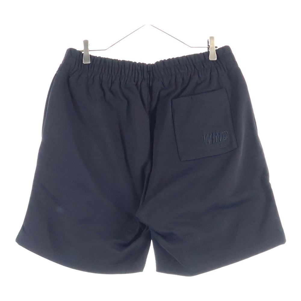 WIND AND SEA(ウィンダンシー) 24SS SEA SWEAT WIDE SHORT シー スウェット ワイド ショーツ ハーフパンツ ブラック WDS-O-ESS2-24-Q3-PT-01