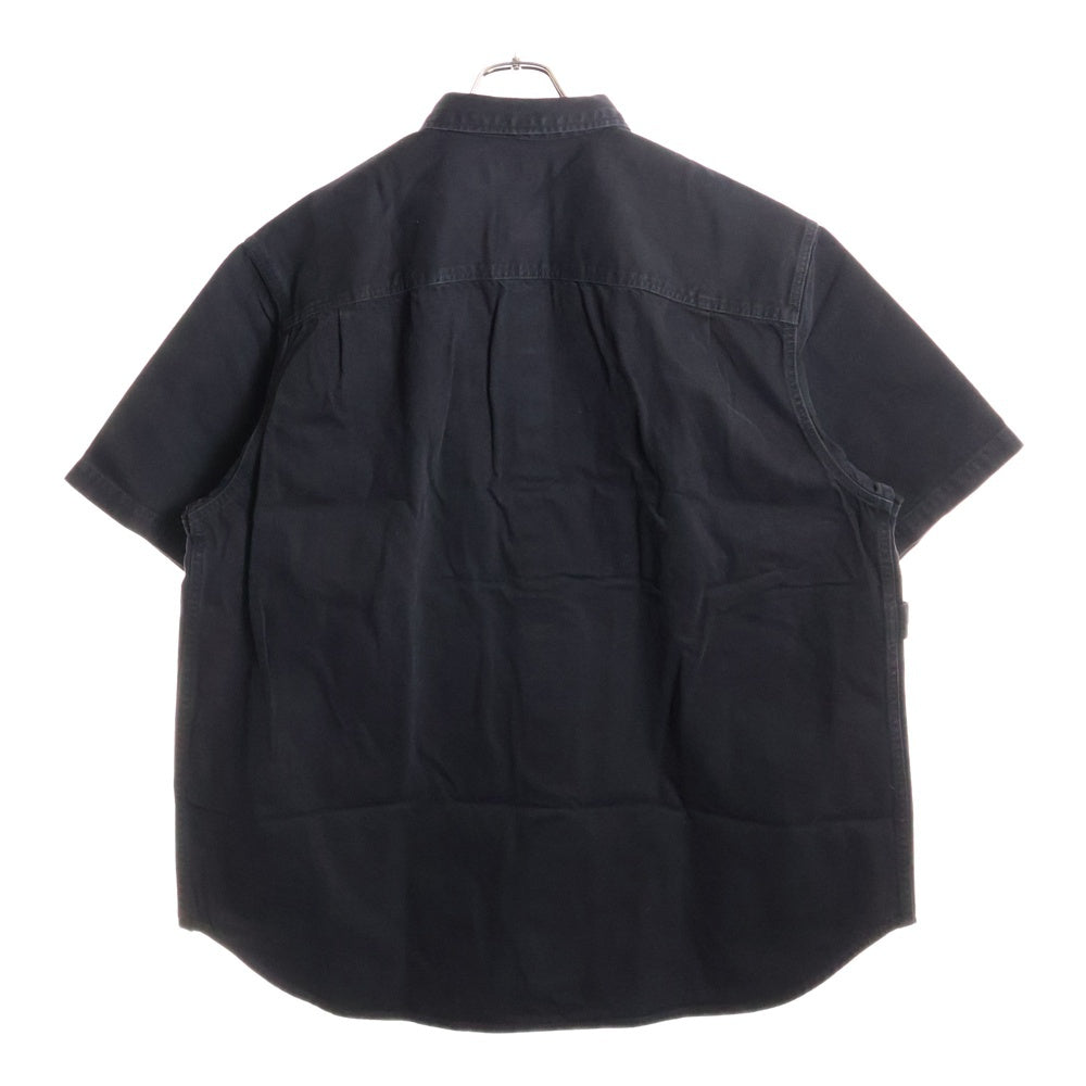SUPREME(シュプリーム) 24SS Loose Fit S/S Denim Painter Shirt ルーズフィット デニム ペインター 半袖シャツ ブラック