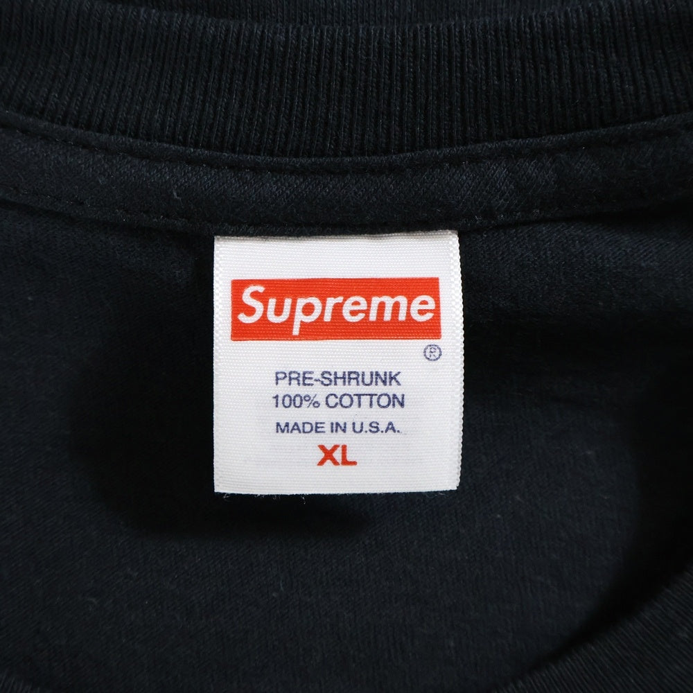 SUPREME(シュプリーム) 22AW Duck Down Music Enta Da Stage Tee ロゴ ダック ダウン ミュージック エンタ ダ ステージ Tシャツ 半袖カットソー ブラック