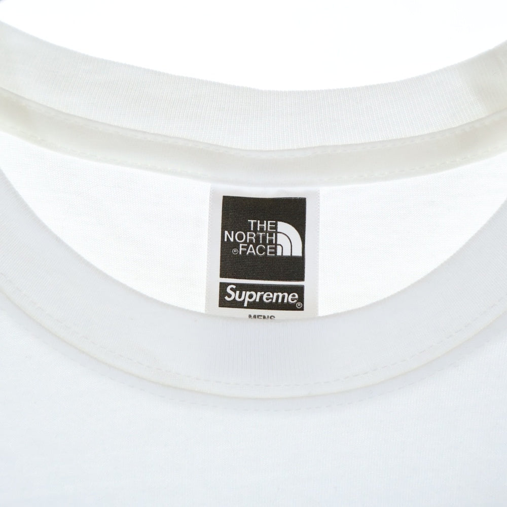 SUPREME(シュプリーム) 22SS ×THE NORTH FACE Bandana S/S Tee ザノースフェイス バンダナ クルーネック半袖Tシャツ カットソー ホワイト/グリーン NT02209I