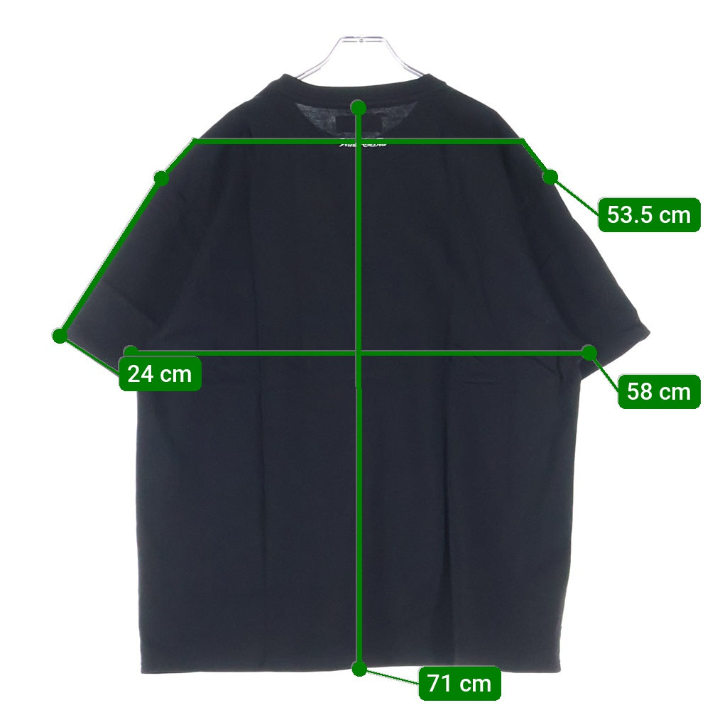 WIND AND SEA(ウィンダンシー) WDS BIGGER S/S TEE ビッグ ロゴ プリント クルーネック 半袖Tシャツ カットソー ブラック WDS-CS-369