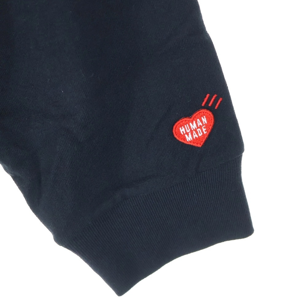 HUMAN MADE(ヒューマンメイド) 23SS ×Victor Victor Worldwide L/S T-Shirt ヴィクター ヴィクター ワールドワイド ドッグ プリント ロングスリーブ 長袖Tシャツ ブラック XX25CS004 XL