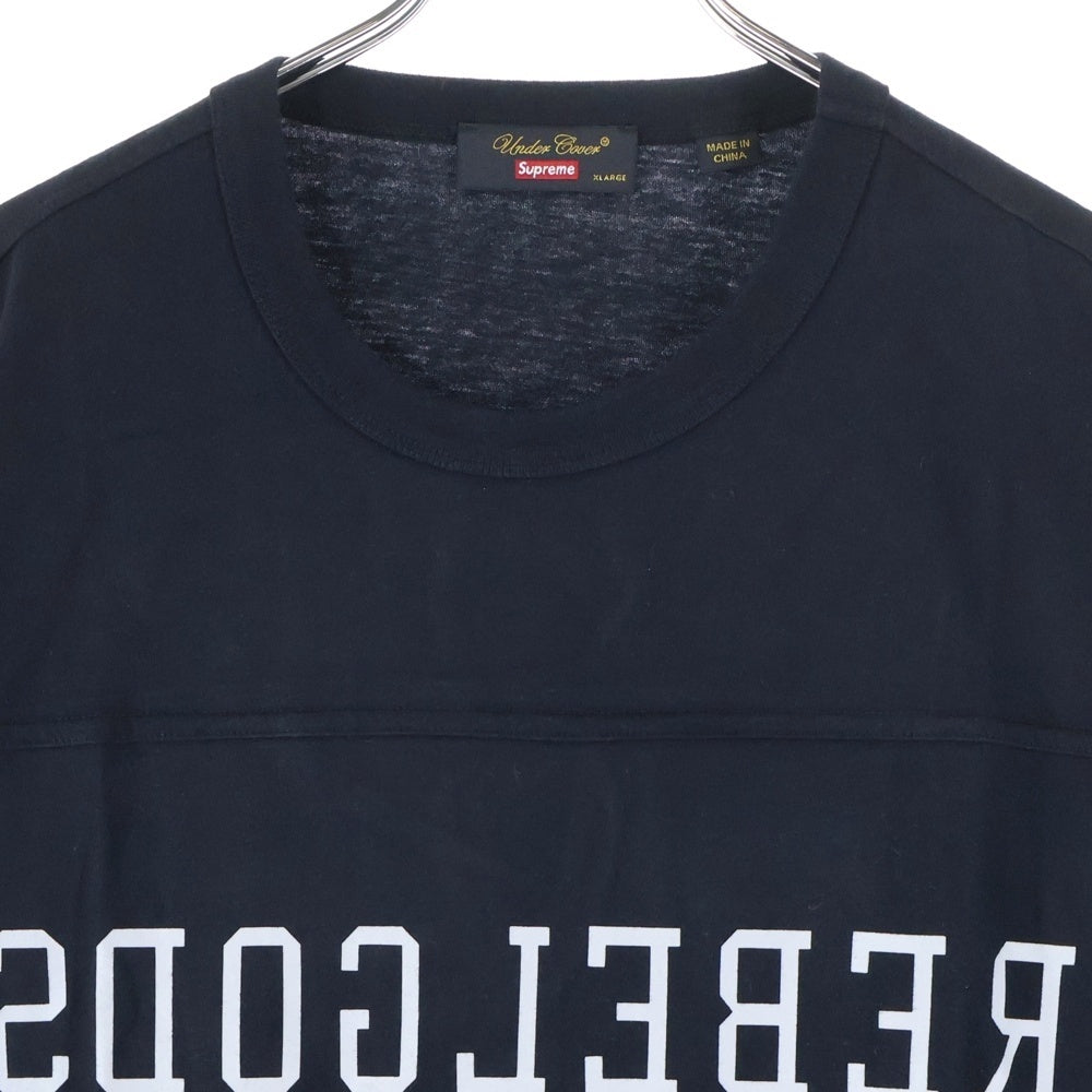 SUPREME(シュプリーム) 23SS ×UNDERCOVER Foot ball Top Tee アンダーカバー フットボール トップ クルーネック 半袖Tシャツ カットソー ブラック