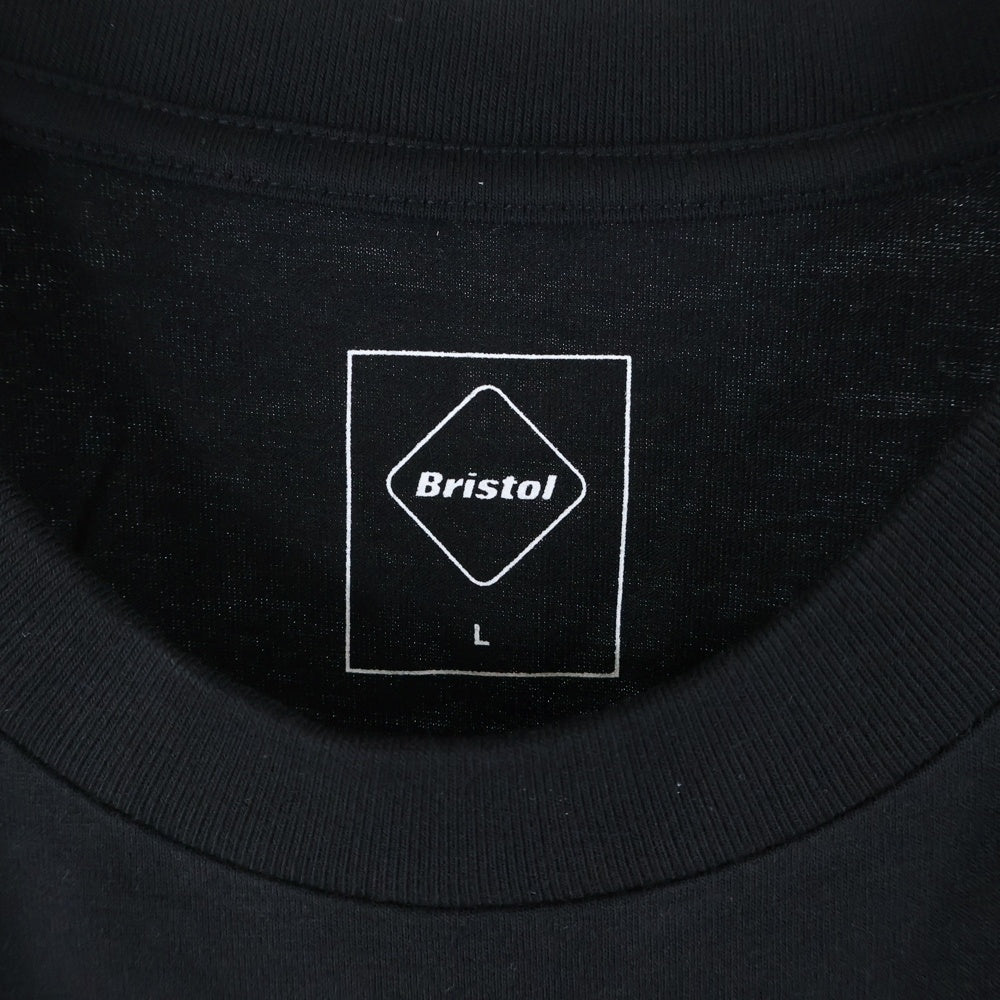 F.C.R.B./F.C.Real Bristol/FCRB(エフシーアールビー/エフシーレアルブリストル) MLB L/S TEAM TEE ヤンキース プリント クルーネック 長袖Tシャツ カットソー ブラック FCRB-212114