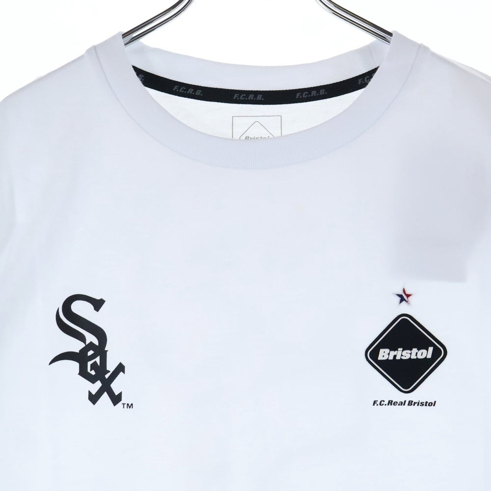 F.C.R.B./F.C.Real Bristol/FCRB(エフシーアールビー/エフシーレアルブリストル) MLB L/S TEAM TEE ホワイトソックス プリント クルーネック 半袖Tシャツ カットソー ホワイト FCRB-212022