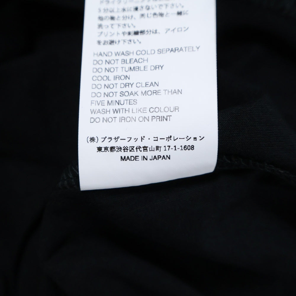 WIND AND SEA(ウィンダンシー) 22SS ×Yohji Yamamoto SIGNATURE-STYLE LOGO LONG SLEEVE T-SHIRT ヨウジヤマモト シグネイチャー スタイル ロゴプリント 半袖Tシャツ WA-22WSLT-01