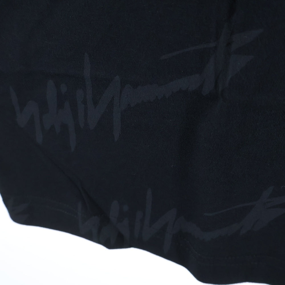 WIND AND SEA(ウィンダンシー) 22SS ×Yohji Yamamoto MONOGRAM PRINT T-SHIRT ヨウジヤマモト モノグラム ロゴ プリント クルーネック 半袖Tシャツ カットソー ブラック WA-22WSTE-02