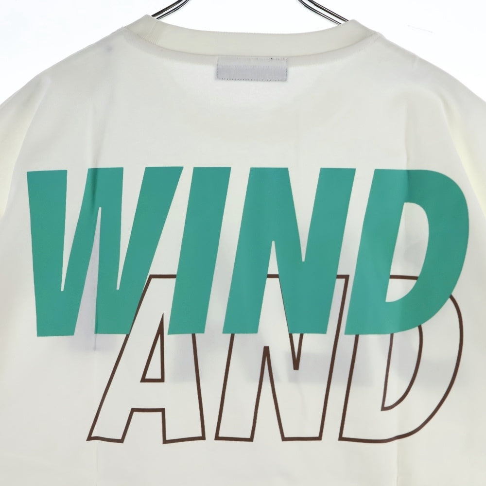 WIND AND SEA(ウィンダンシー) 22SS SEA S/S T-SHIRT ロゴプリント クルーネック 半袖Tシャツ カットソー ホワイト WDS-SEA-22S-02