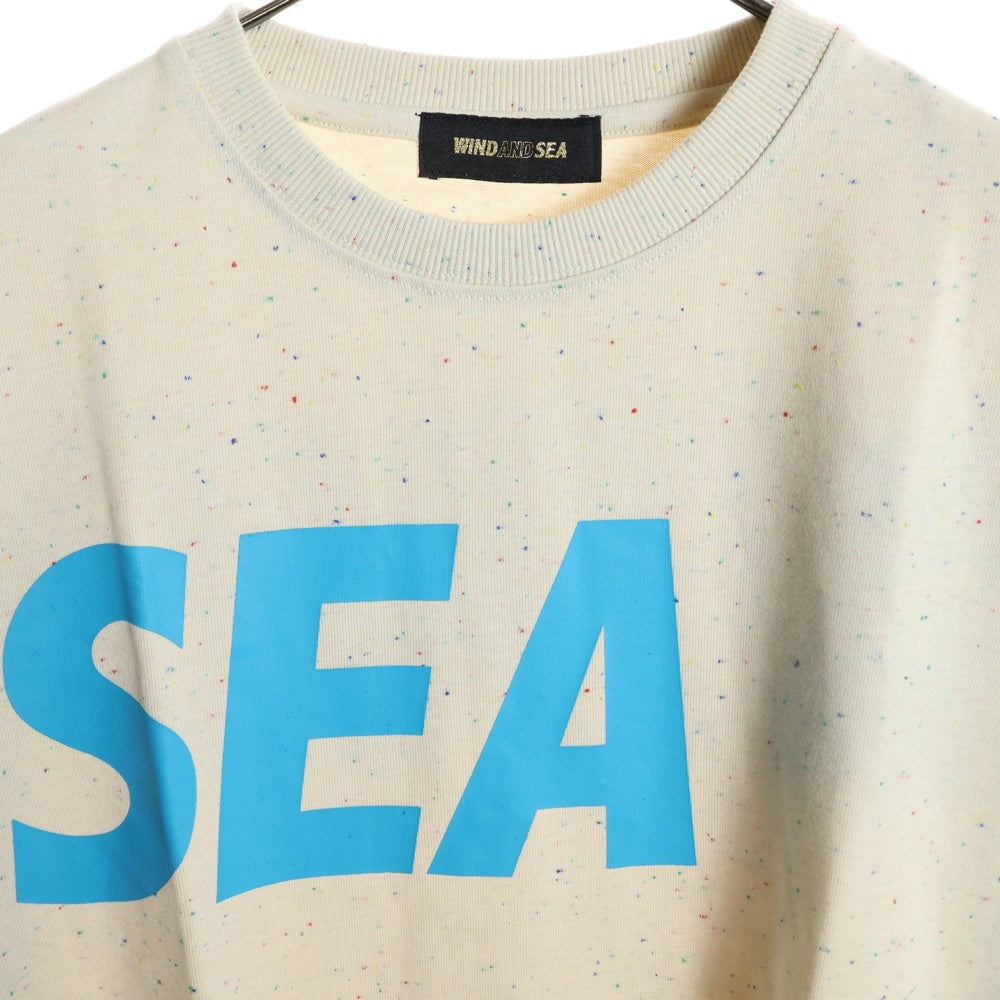 WIND AND SEA(ウィンダンシー) 22SS SEA S/S T-SHIRT ロゴプリント フレーク カラー クルーネック 半袖Tシャツ カットソー マルチカラー WDS-SEA-22S-02