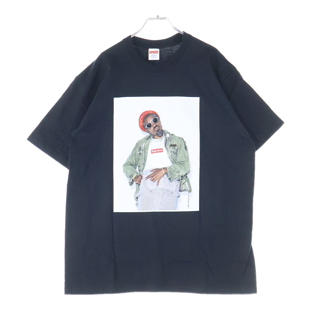 SUPREME(シュプリーム) 22AW Andre 3000 Tee アンドレ フォトプリント クルーネック 半袖Tシャツ カットソー ブラック