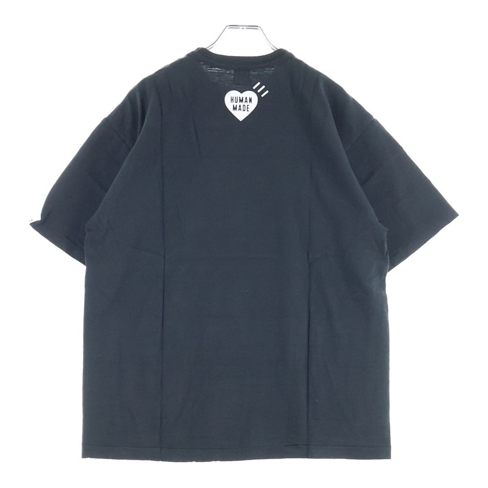 HUMAN MADE(ヒューマンメイド) 22SS Dog Head T-shirt ドッグ ヘッド クルーネック 半袖Tシャツ カットソー ブラック HM23TE012 XL