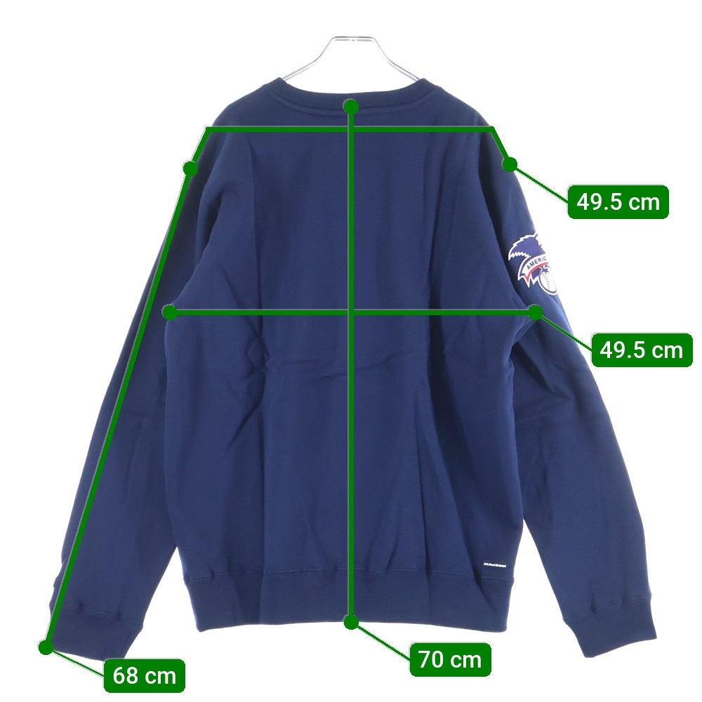 F.C.R.B.(エフシーアールビー) 21AW MLB TOUR TEAM CREWNECK SWEAT MLBツアー チーム刺繍 クルーネック スウェット トレーナー FCRB-212024