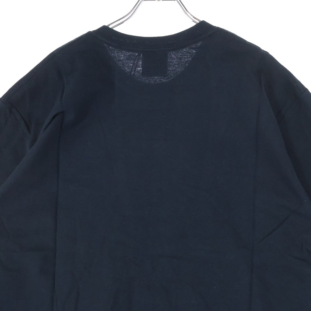 WIND AND SEA(ウィンダンシー) ×AMERI S/S T-SHIRT アメリ ロゴ刺繍 クルーネック 半袖Tシャツ カットソー ネイビー WDS-AMR-04