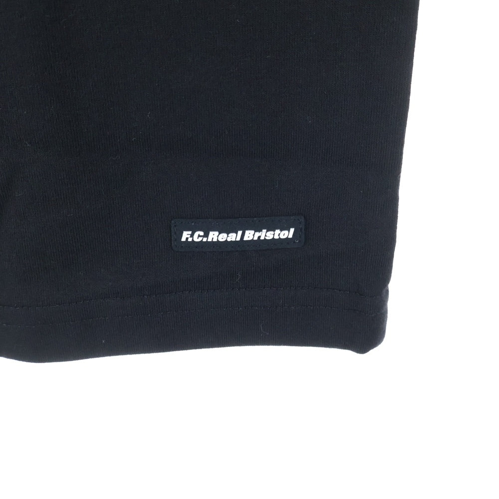F.C.R.B./F.C.Real Bristol/FCRB(エフシーアールビー/エフシーレアルブリストル) 21AW MLB TOUR BW TEAM TEE MLBツアー チーム刺繍 クルーネック 半袖Tシャツ カットソー ブラック FCRB-212115