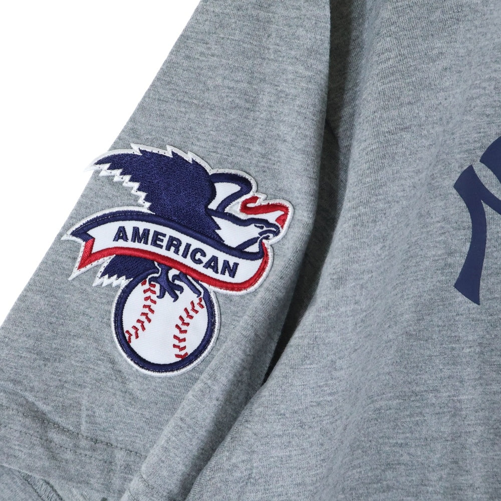 F.C.R.B./F.C.Real Bristol/FCRB(エフシーアールビー/エフシーレアルブリストル) 21AW MLB TOUR MATCH TEE MLBツアー フロントロゴ クルーネック 半袖Tシャツ カットソー グレー FCRB-212022