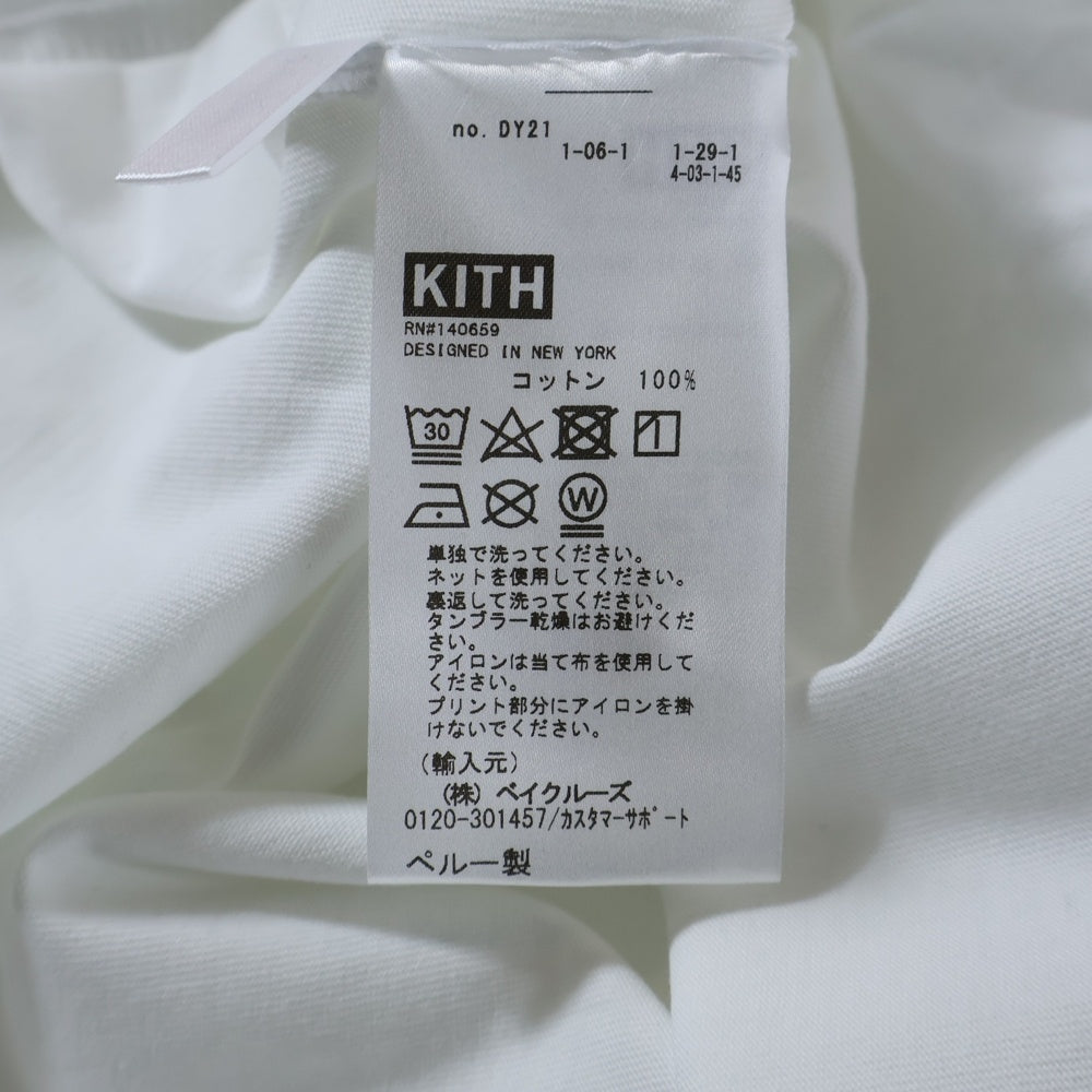 KITH(キス) 5 BOROUGH QUEENS TEE 5バラ クイーンズ プリント クルーネック 半袖Tシャツ カットソー ホワイト KH3961