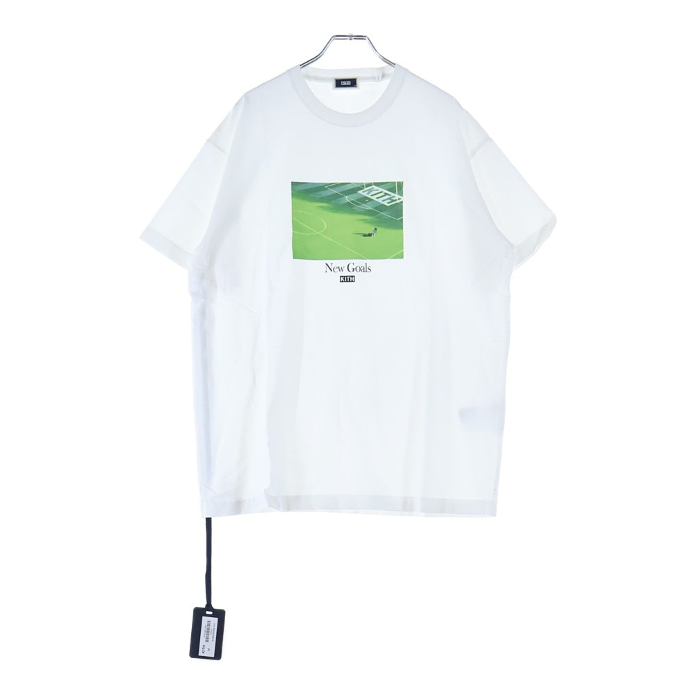 KITH(キス) NEW GOALS S/S TEE ニュー ゴールズ プリント クルーネック 半袖Tシャツ カットソー ホワイト KHM030030-101