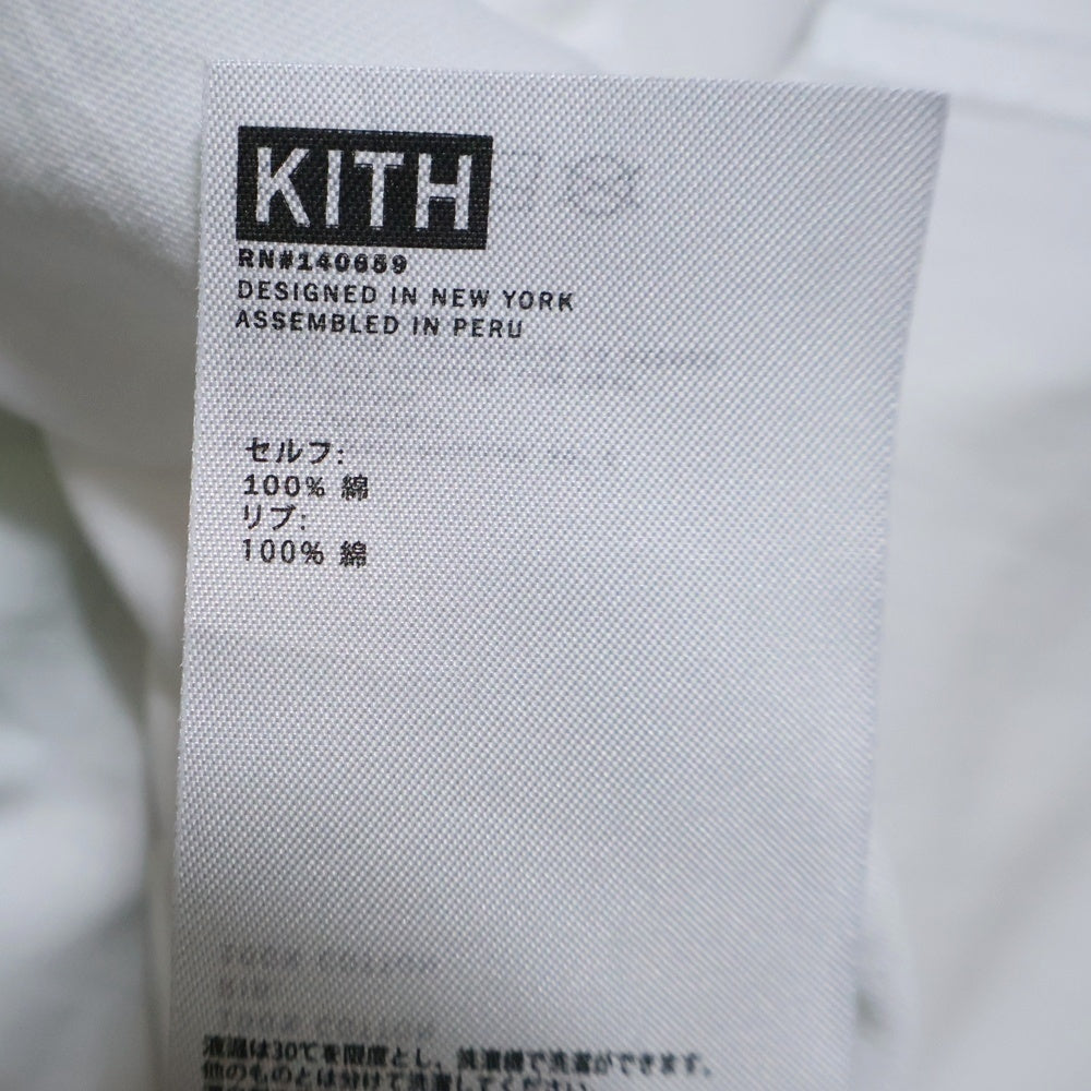 KITH(キス) NEW GOALS S/S TEE ニュー ゴールズ プリント クルーネック 半袖Tシャツ カットソー ホワイト KHM030030-101
