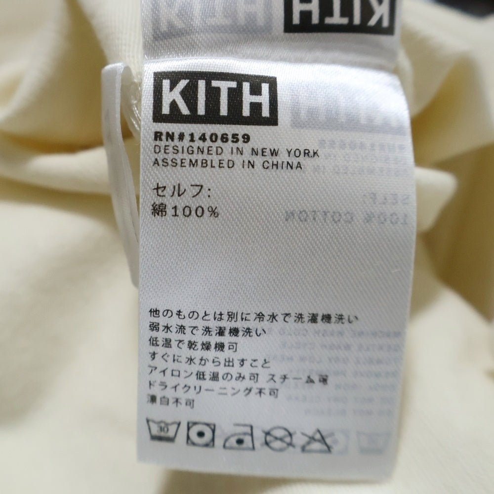 KITH(キス) MOSAIC TEE モザイク タイル ロゴ プリント クルーネック 半袖Tシャツ カットソー アイボリー KH3777-104