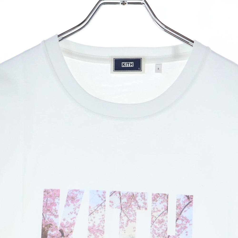 KITH(キス) TOKYO LANDMARK TEE トウキョウ ランドマーク ロゴ プリント クルーネック 半袖Tシャツ カットソー ホワイト KH3774