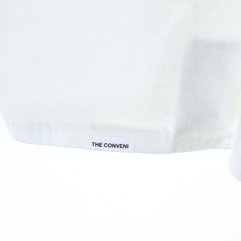 THE CONVENI(ザコンビニ) PEANUTS LS TEE ピーナッツ フロントロゴ ロングスリーブ 長袖Tシャツ カットソー ホワイト PUM-20100-C