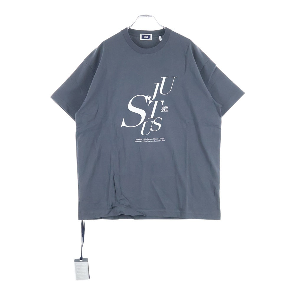 KITH(キス) JUST US TEE ジャスト アス プリント クルーネック 半袖Tシャツ カットソー グレー