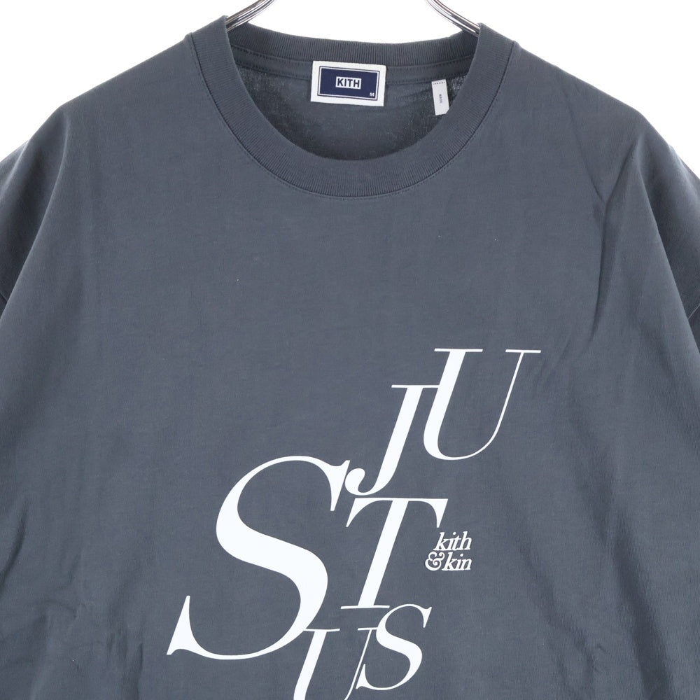 KITH(キス) JUST US TEE ジャスト アス プリント クルーネック 半袖Tシャツ カットソー グレー