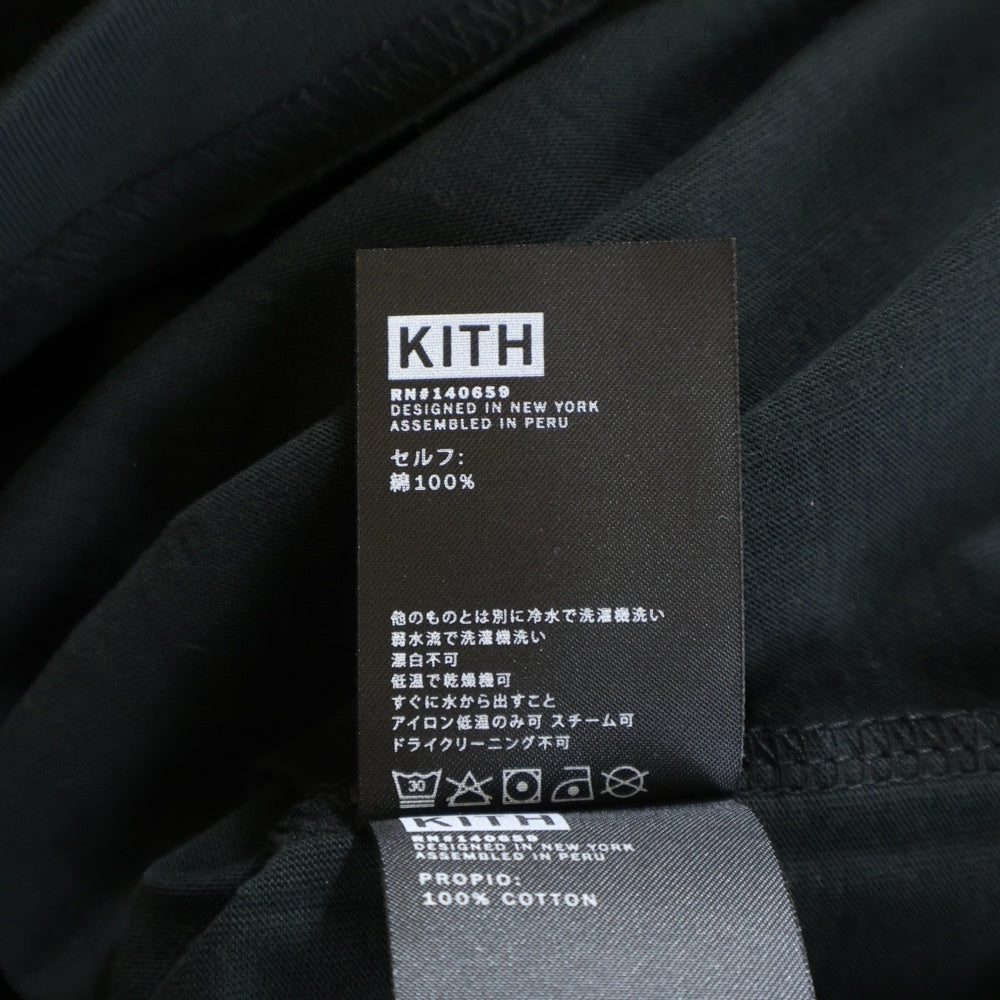 KITH(キス) ×Estee Lauder WOMEN'S DAY TEE エスティ ローダー ウーマンズデイ プリント クルーネック 半袖Tシャツ カットソー ブラック KH3846-100