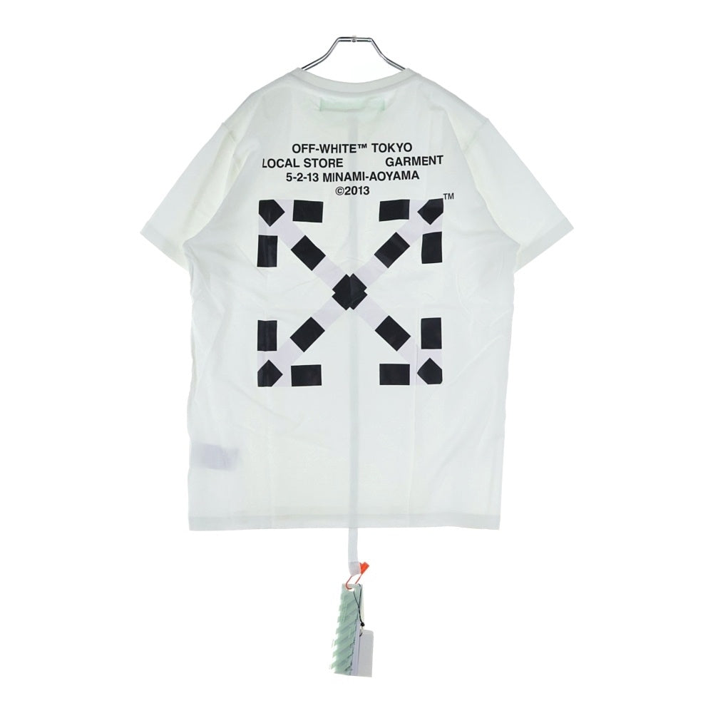 OFF-WHITE(オフホワイト) 19AW SG TOKYO T-SHIRT S/S トウキョウ ロゴ プリント クルーネック 半袖Tシャツ カットソー ホワイト OMAA027T9185926