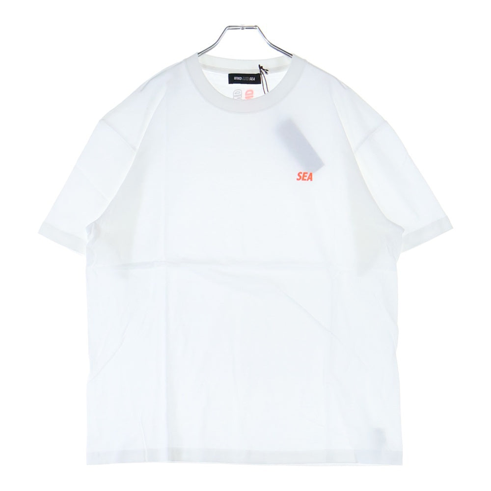 WIND AND SEA(ウィンダンシー) SEA ONE POINT TEE ワンポイント ロゴ プリント クルーネック 半袖Tシャツ カットソー ホワイト WDS-CS-165