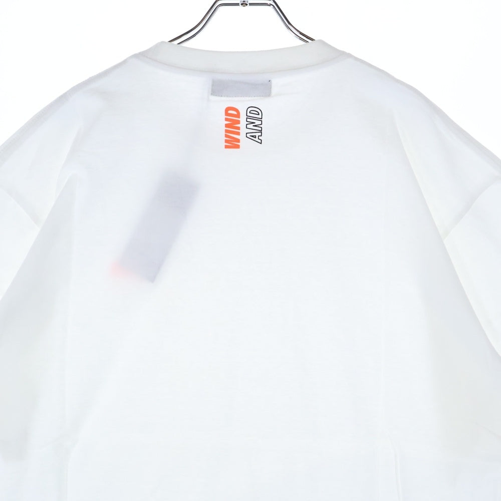 WIND AND SEA(ウィンダンシー) SEA ONE POINT TEE ワンポイント ロゴ プリント クルーネック 半袖Tシャツ カットソー ホワイト WDS-CS-165